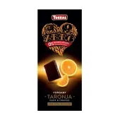 Czekolada gorzka pomarań Zero 125g Torras