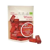 Krówki bezmleczne o smaku truskawkowym bez glutenu BIO 150 g Me Gusto