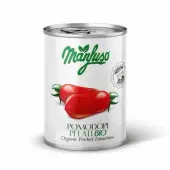 Pomidory bez skórki 400 g BIO Manfuso