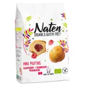 Mini muffinki z nadzieniem malinowym bezglutenowe BIO 200 g Naten