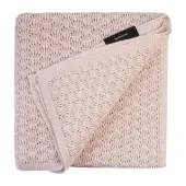 LullaLove Bambusowy koc motylek pudrowy beż 90cm x 90cm